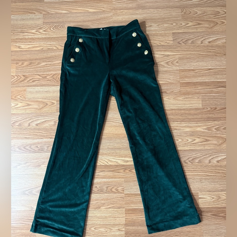 Maison d’Amélie High Waisted Green Pants Size 4
